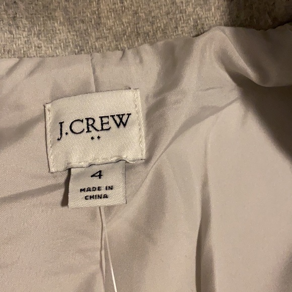 😍 NEW J. Crew City Winter Wool Jacket Coat Grey Size 4 - Picture 8 of 9